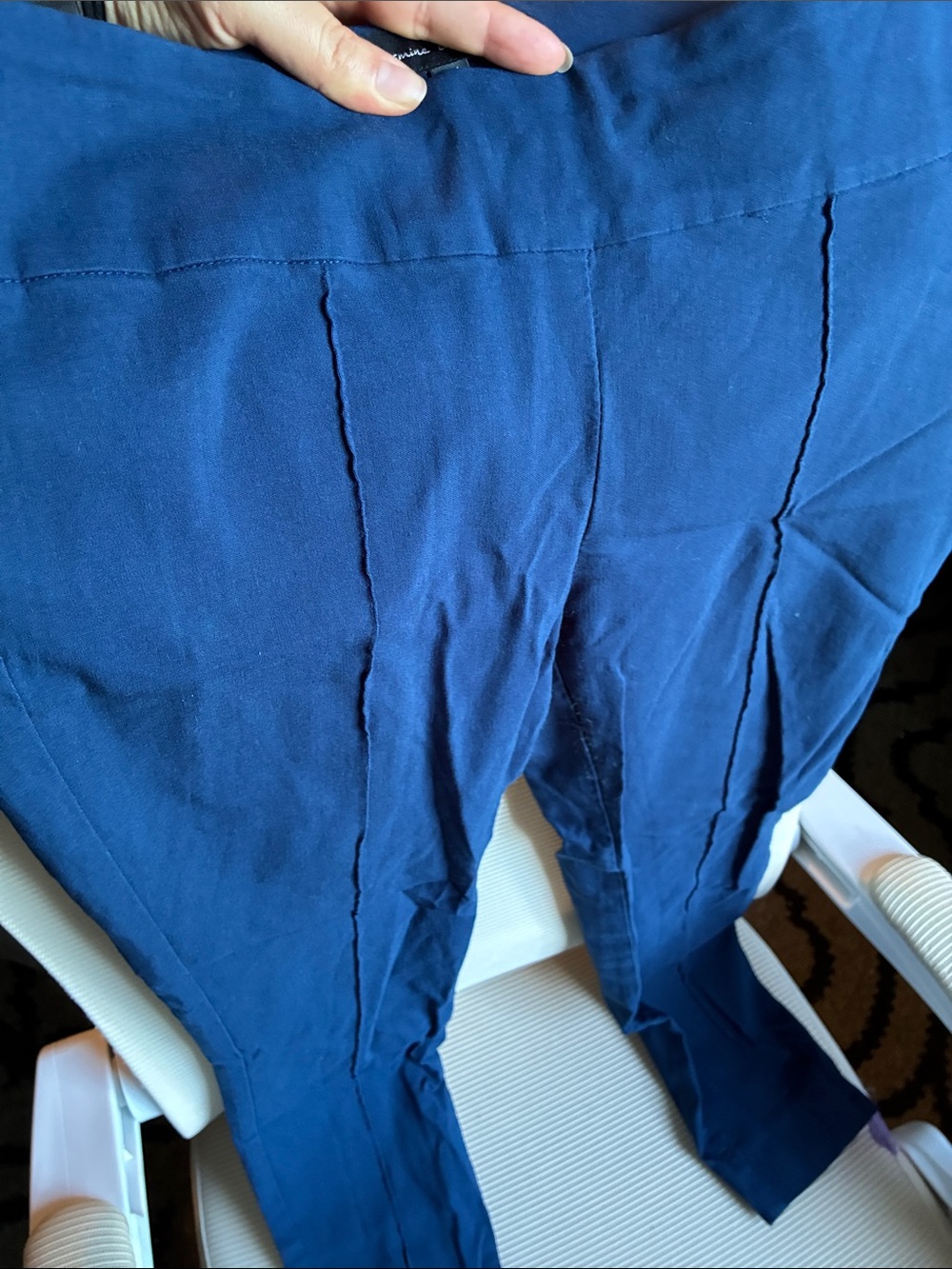 Women's Slim Stretch Pants in Slate Blue